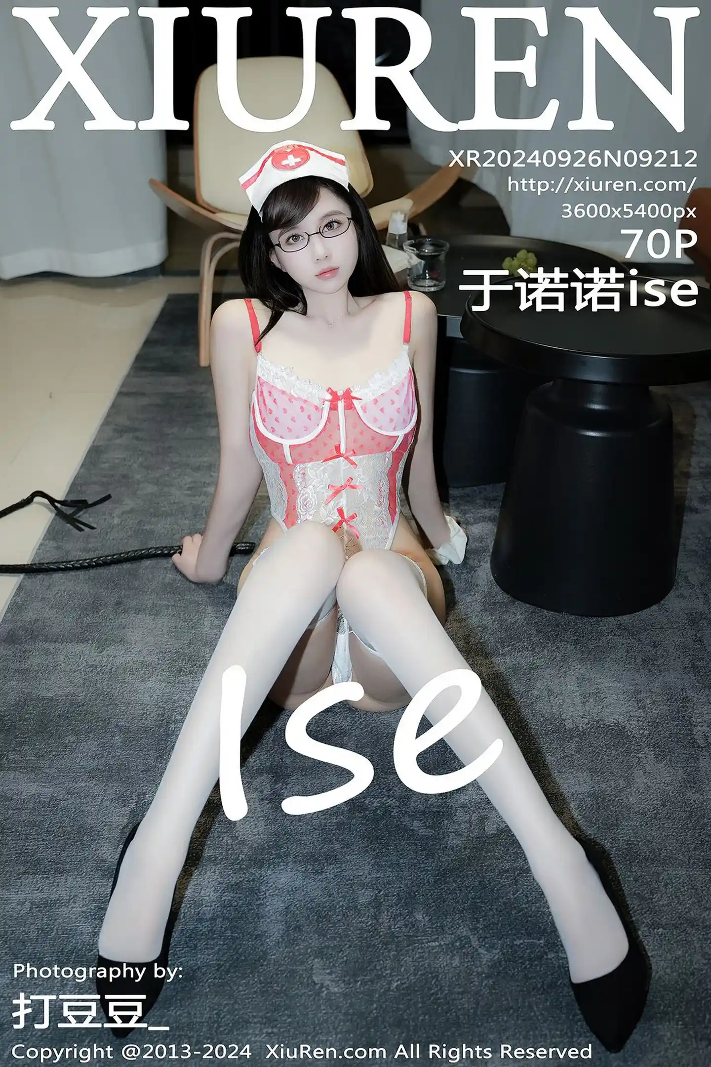 [XiuRen秀人网]No.9212_模特于诺诺ise性感红色蕾丝护士制服配白丝袜秀曼妙身姿诱惑写真70P-秀人网 - XiuRen.Xyz